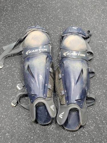 Used Easton PROWESS Catchers Leg Guards Navy Blue Adult 11849-S000039325