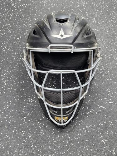 Used All-Star MVP2500-1 Catchers Helmet w/Mask Black M/L 11849-S000039324