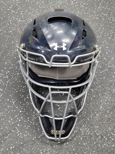 Used Under Armour UAHG3A-1 Catchers Helmet w/Mask Navy Blue M/L 11849-S000039323