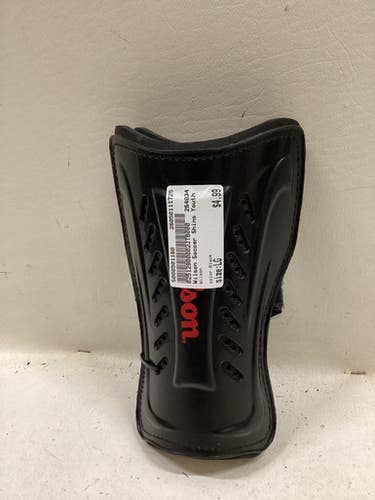 Used Wilson Soccer Shin Guards Youth Black LG 11725-S000501160