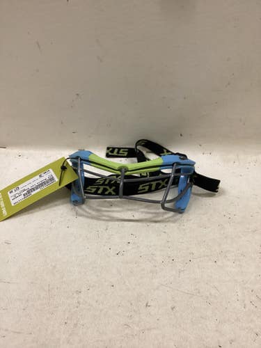 Used STX ROOKIE Lacrosse Facial Protect Neon Green And Royal Blue Junior 11725-S000501171