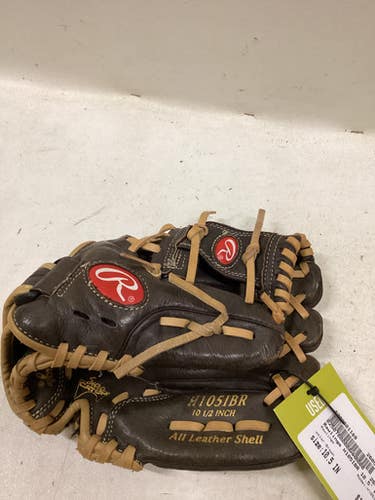 Used Rawlings H105IBR BB/SB Glove RH Throw Brown 10 1/2" 11725-S000501189