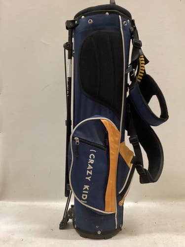 Used Dunlop LOCO Jr Stand Bag Navy Blue And Yellow 11725-S000501329