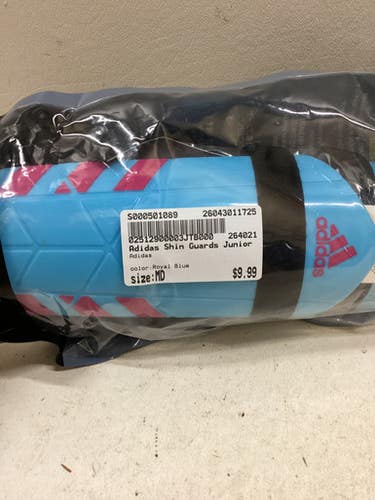 Used Adidas Soccer Shin Guards Junior Royal Blue LG 11725-S000501090