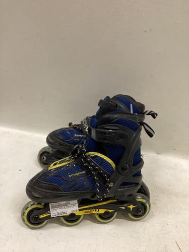 Used Schwinn ABEC 5 ADJ 1-4 Junior Rec Fitness Skates Navy Blue Adjustable 11725-S000501119