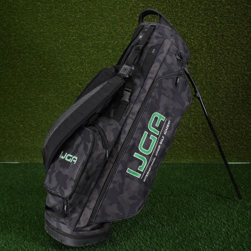 Ping Hoofer Zip Stand Golf Bag Black Camo Mens IJGA LOGOED 4-Way W/ Rainhood!