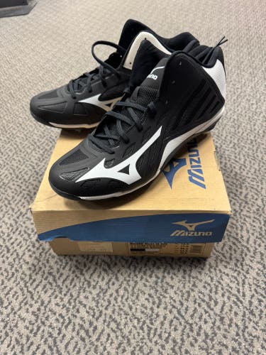 Black Men's Size M 12.5 (W 13.5) Mizuno Heist IQ (New)