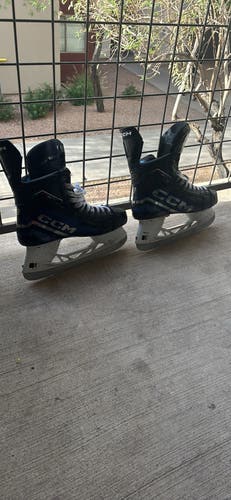 Black/Navy 2023 Custom CCM JetSpeed FT6 Pro Hockey Skates