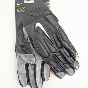 NWT men's 3XL nike D-TACK 6.0 Padded Lineman Black/White Football Gloves