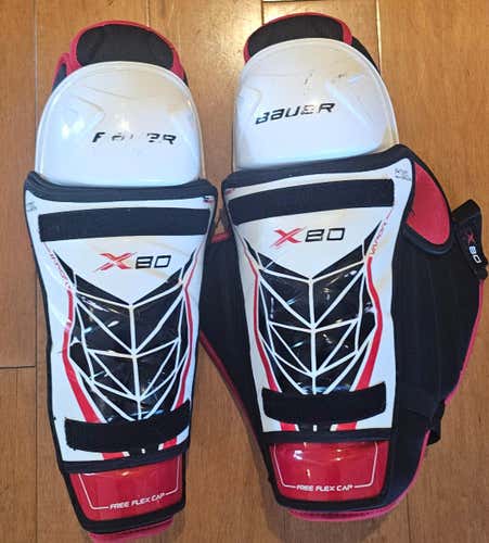 Bauer Vapor X80 Hockey Shin Guards Senior Size 14” Excellent condition (Used)