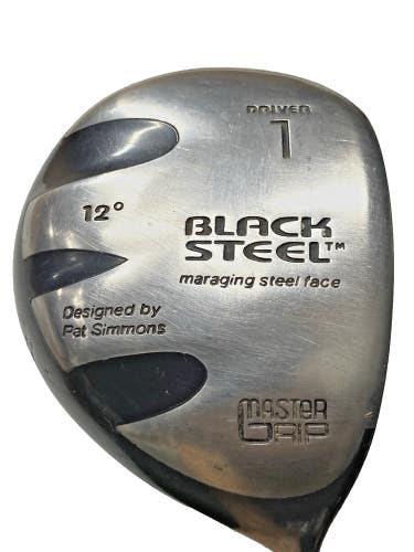 MasterGrip Black Steel Driver 12* Men's RH Senior Graphite 43.5" New Jumbo Grip
