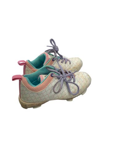 Used RIP-IT RIP-IT GIRLS CLEAT BB/SB Cleats White And Pink Junior 01.5 11859-S000030678