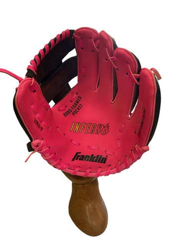 Used Franklin INFERNO BB/SB Glove T-ball Pink And Black 9" 11859-S000030680