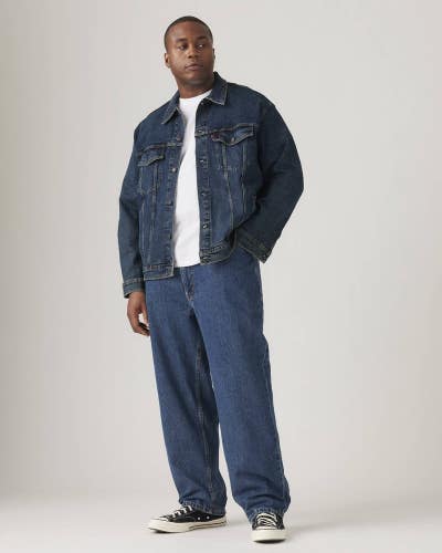 Levi's 550 Relaxed Fit Jeans Men's 42x36 Tall Blue Denim Tapered Leg JAX1299