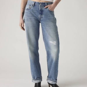 Levi's 501 90s Selvedge Jeans Women 23x30 Blue Denim Cotton Straight Leg JAX1293