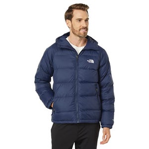 The North Face Hydrenalite Puffer Jacket Mens S Navy Down Quilted Hooded FROG322
