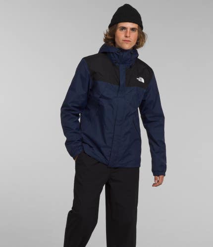 The North Face Antora Triclimate Jacket Men's M Navy Full Zip Waterproof FROG321