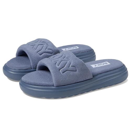 Roxy Gelato Sandals Women's Dark Blue Round Toe Comfort Platform Slide FROG519