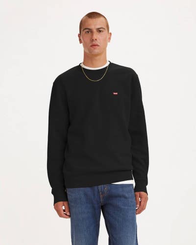 Levi's Sweatshirt Men's 2XL Black Fleece Standard Fit Long Sleeve Cozy JAX1285