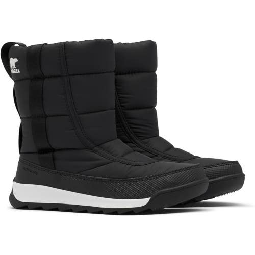 Sorel Whitney II Puffy Mid 1916581 Kids 8 Black Waterproof Winter Boots RHS5546