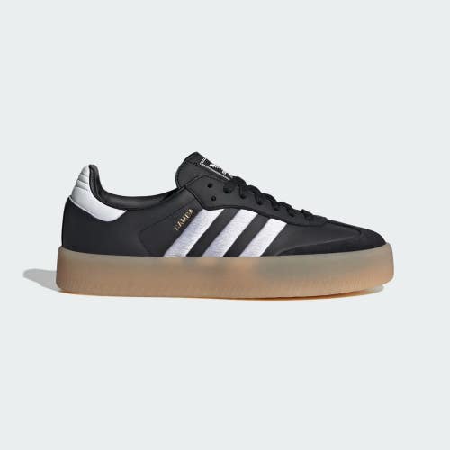 Adidas Sambae ID0436 Sneakers Women's US 8.5 Black White Platform Shoes RHS3715