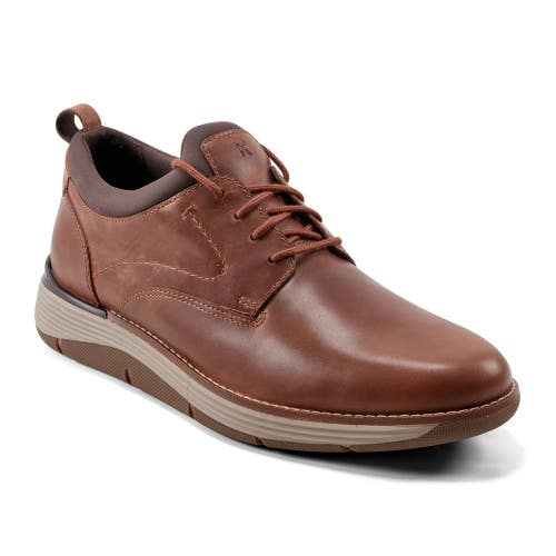 Rockport Lukah Sneakers Mens 10.5 M Natural Leather Lace Up Casual Shoes RHS4101