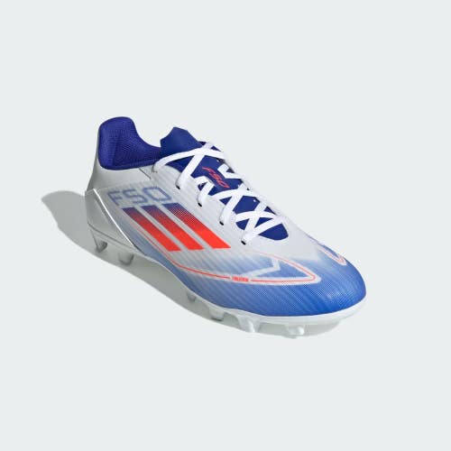 Adidas F50 Club IE0611 Mens 11.5 White Blue Flexible Ground Soccer Boots RHS4102