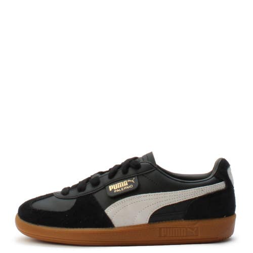 Puma Palermo 39727503 Sneakers Kids 5.5 M Black Leather Lifestyle Shoes RHS4072