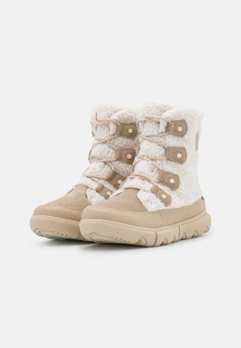Sorel Explorer II Joan Women's US 10 Beige Faux Fur Cozy Ankle Boots RHS2720