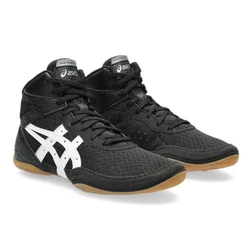 Asics Matflex 7 1084A011-001 Sneakers Kids 10 Black White Wrestling Shoes TF4290