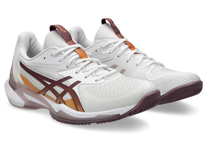 Asics Solution Speed FF 3 1042A250-102 Women 8.5B White Pickleball Shoes RHS4125