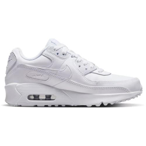 Nike Air Max 90 Sneakers Kids US 5.5 White Leather Lifestyle Shoes RHS3937