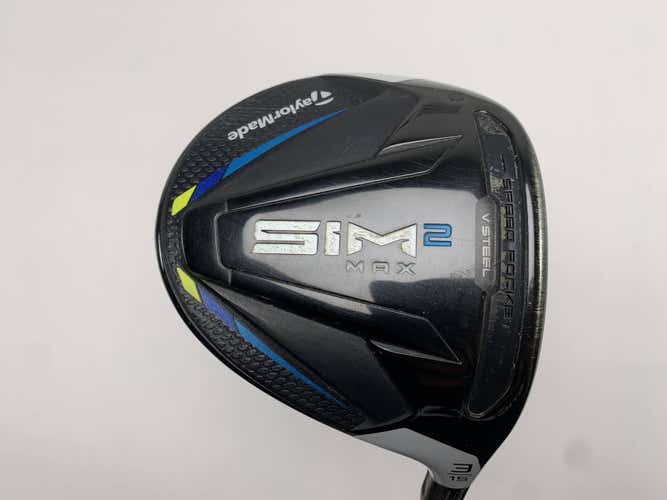 TaylorMade SIM2 MAX 3 Fairway Wood 15* HZRDUS RDX Smoke 6.5 Black 70g XStiff RH
