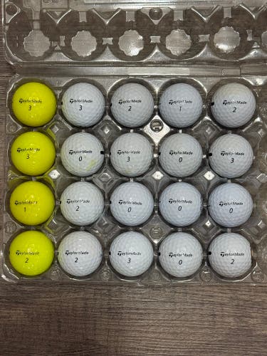 20 TaylorMade Distance+ Golf Balls - 5A/4A Condition