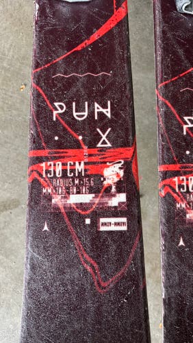 Atomic Punx Jr 130 cm All Mountain Skis (Used)
