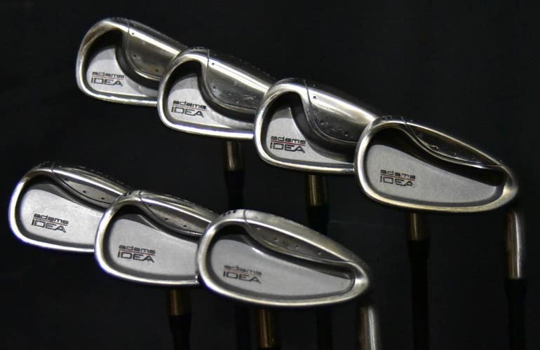 ADAMS IDEA IRON SET 5- 9 PW SW SHAFT: SENIOR LENGTH: (5) 39.5" RH NEW GRIPS