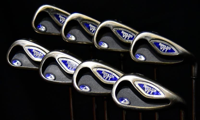CALLAWAY HAWK EYE IRON SET 3-9 PW PLUS P SHAFT: R WIDTH: (5) 38" RH NEW GRIPS