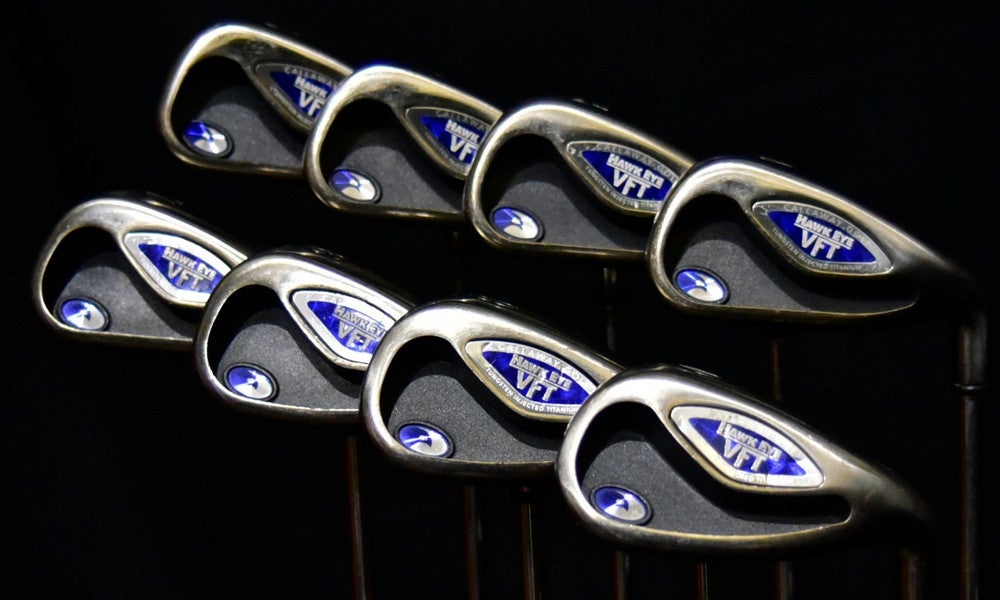 CALLAWAY HAWK EYE IRON SET 3-9 PW PLUS P SHAFT: R WIDTH: (5) 38" RH NEW GRIPS
