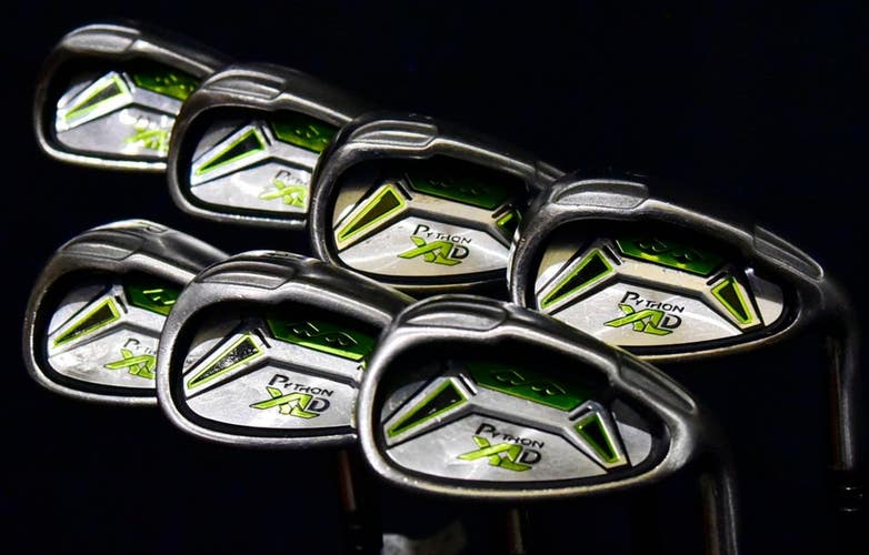 SNAKE EYE PYTHON XLD IRON SET 6-9 PW SW AW SHAFT: SENIOR LENGTH: (6) 40" RH