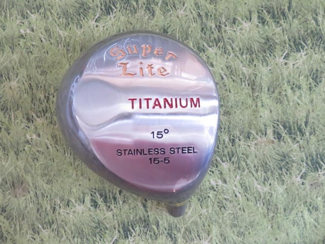 NEW * Super Lite TITANIUM Ti 15* 3 Wood Head ..