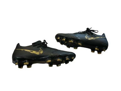 Used Nike PHANTOM VNM Soccer Cleats Black And Gold Junior 05 11873-S000236122