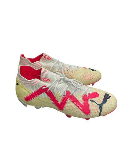 Used Puma Soccer Cleats White Senior 9 11859-S000030656