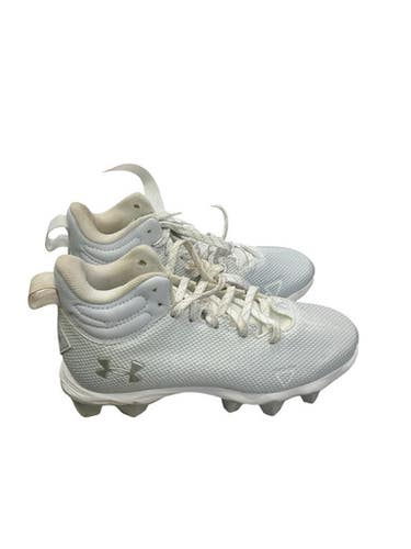 Used Under Armour LOCKED DOWN BB/SB Cleats White Junior 02 11859-S000030664
