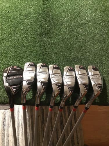 Cobra Left Handed Ladies T-Rail Hybrid Irons Set (5H, 6-PW-SW) UL 45g Graphite