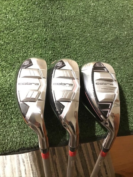 Cobra Ladies T-Rail Hybrid Irons Set (8-SW) Ultralite 45g Graphite Shafts