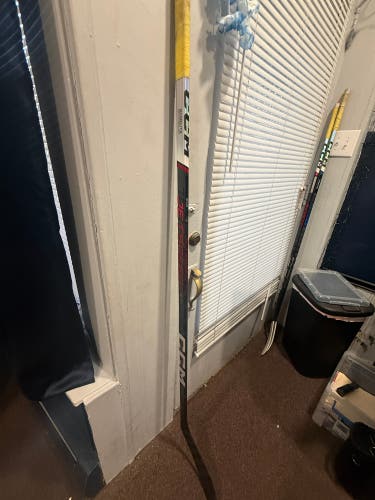 Senior CCM JetSpeed FT6 Pro Left Hand Hockey Stick P28 75 Flex Pro Stock (Used)