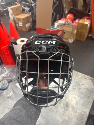 Used CCM TACKS 70 Helmet Cage Combo Black One Size 11337-S000485446