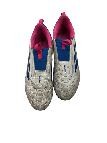 Used Adidas GOLETTO Soccer Cleats White Junior 03.5 11613-S000181502