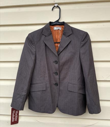 Child's Wellington Collection Gray w/ Pinstripes Hunt Coat Size 10F