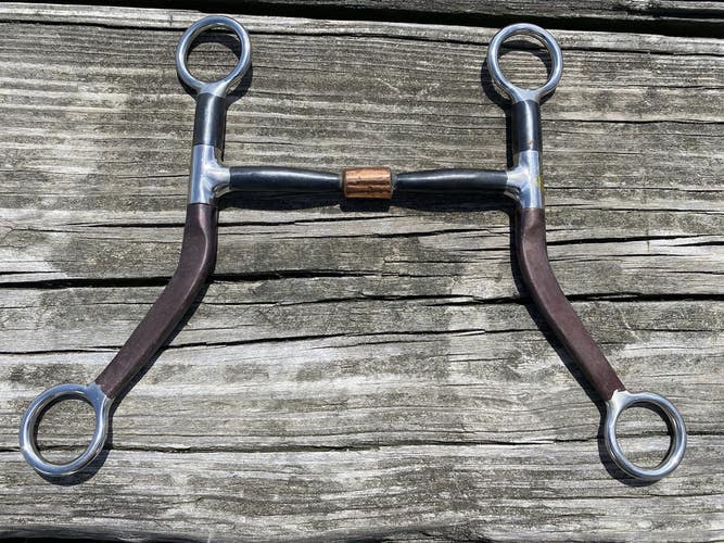 Mullen barrel mouth SI Western bit w/ABR cheeks, independent side movement